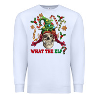 White what the elf skull Premium Sweatshirt - FaDigitalArtStudio