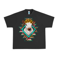 Pigment Black heifer cowhide aztec Urban Heavy Tee - JahusDesignShop