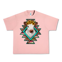 Salmon heifer cowhide aztec Urban Heavy Tee - JahusDesignShop