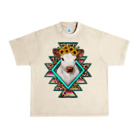 Sandshell heifer cowhide aztec Urban Heavy Tee - JahusDesignShop