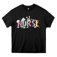 Black easter nurse Heavy Core Tee - MaliasSmallBusiness