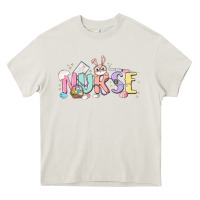 Cream easter nurse Heavy Core Tee - MaliasSmallBusiness