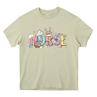 Mossy easter nurse Heavy Core Tee - MaliasSmallBusiness