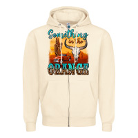 Sandshell something in the orange Zipper Hoodie - OliviaCreatesArt