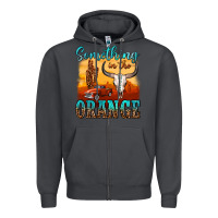 Smoke something in the orange Zipper Hoodie - OliviaCreatesArt