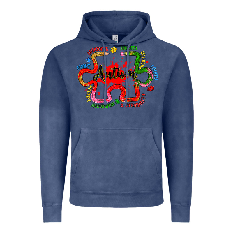 Autism Teacher Pencil Vintage Hoodie by Artiststas | Teevron