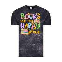 Cloud Black books are my happy place Vintage Tee - Artiststas