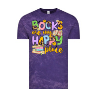 Cloud Purple books are my happy place Vintage Tee - Artiststas
