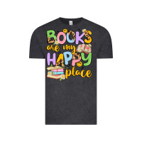 Vintage Black books are my happy place Vintage Tee - Artiststas