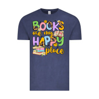 Vintage Denim books are my happy place Vintage Tee - Artiststas