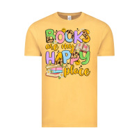 Vintage Mustard books are my happy place Vintage Tee - Artiststas