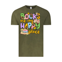 Books Are My Happy Place Vintage Tee | Teevron