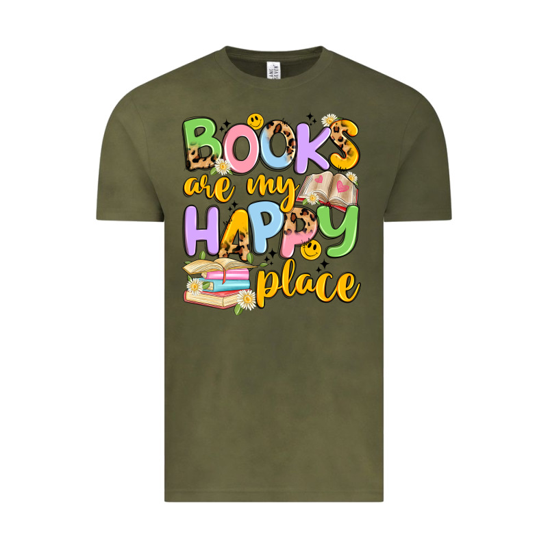 Books Are My Happy Place Vintage Tee by Artiststas | Teevron