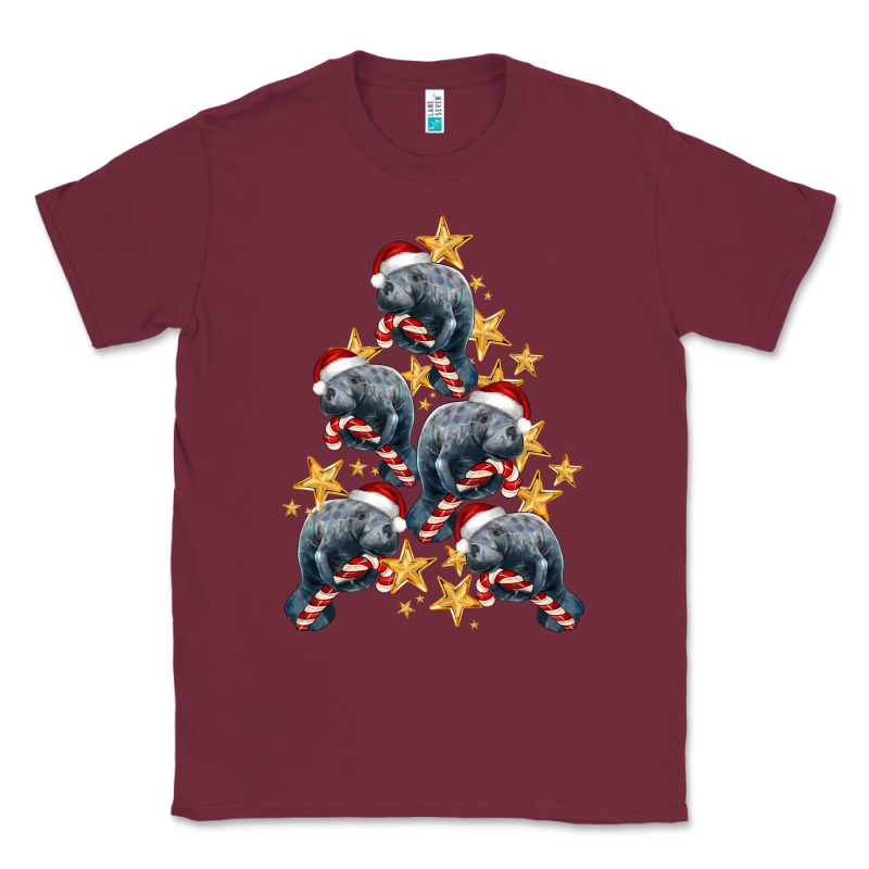 Christmas Tree With Manatee Classic Tee by LillyAllenDesigns | Teevron