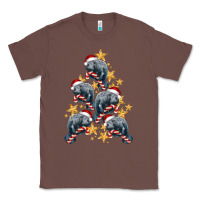 Chestnut Christmas Tree With Manatee Classic Tee - LillyAllenDesigns