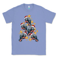 Colony Blue Christmas Tree With Manatee Classic Tee - LillyAllenDesigns