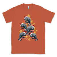 Copper Christmas Tree With Manatee Classic Tee - LillyAllenDesigns