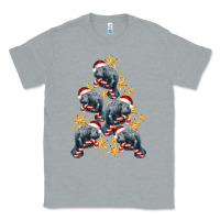 Heather Grey Christmas Tree With Manatee Classic Tee - LillyAllenDesigns