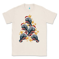 Natural Christmas Tree With Manatee Classic Tee - LillyAllenDesigns