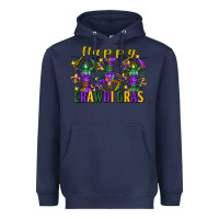 Navy happy crawdi gras mardi gras crawfish Heavyweight Hoodie - FaDigitalArtStudio