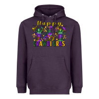 Plum happy crawdi gras mardi gras crawfish Heavyweight Hoodie - FaDigitalArtStudio