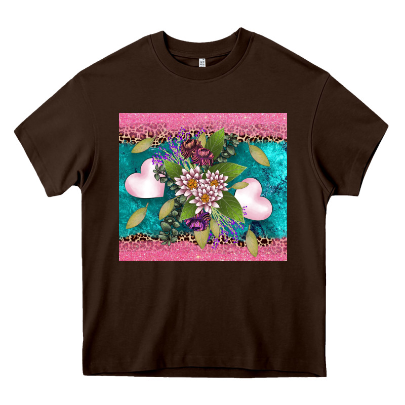 V.d Flowers And Hearts Heavy Core Tee by AdoDesignShop | Teevron