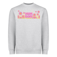 Heather Grey mom boss daisies Heavyweight Sweatshirt - TumblerDesignByShophia