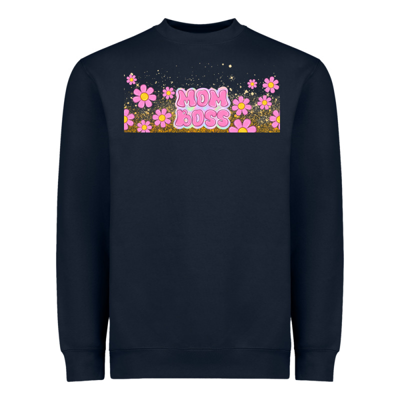 Mom Boss Daisies Heavyweight Sweatshirt by TumblerDesignByShophia | Teevron