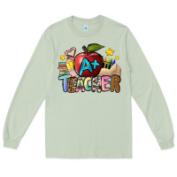 Matcha a teacher Long Sleeve Tee - NancyCooperArtShop