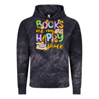 Cloud Black books are my happy place Vintage Hoodie - Artiststas