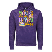 Cloud Purple books are my happy place Vintage Hoodie - Artiststas