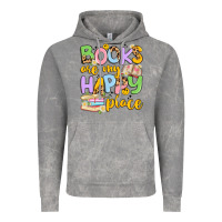 Cloud Rock books are my happy place Vintage Hoodie - Artiststas