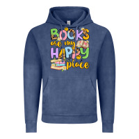 Vintage Denim books are my happy place Vintage Hoodie - Artiststas