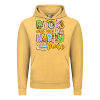 Vintage Mustard books are my happy place Vintage Hoodie - Artiststas