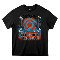Black dream' in red white and blue Heavy Core Tee - MaliasSmallBusiness