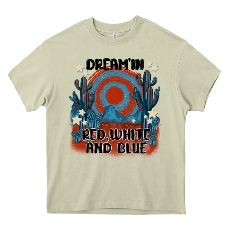 Dream' In Red White And Blue Heavy Core Tee by MaliasSmallBusiness | Teevron