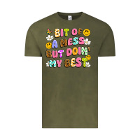 Bit Of A Mess But Doin' My Best Vintage Tee | Teevron