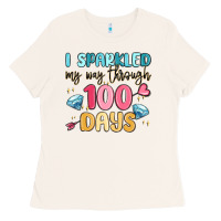 Bone i sparkled my way through 100 days Ladies Tee - MaliasSmallBusiness