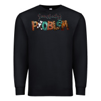 Black Somebody's Problem Premium Sweatshirt - FaDigitalArtStudio