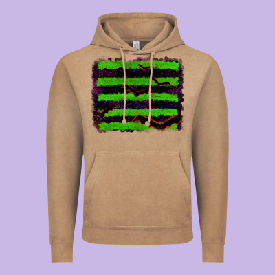 Halloween With Bat Backround Vintage Hoodie Designed By Ranaportraitstore