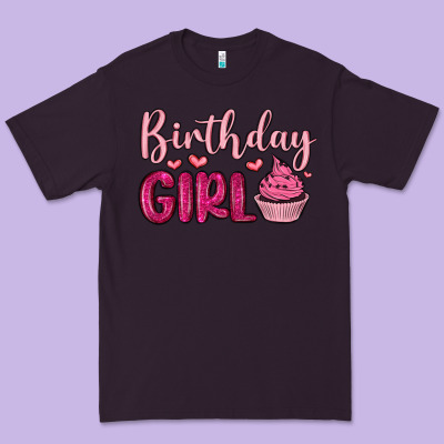Birthday Girl Cupcake Premium Tee Designed By Maliassmallbusiness