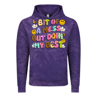 Cloud Purple bit of a mess but doin' my best Vintage Hoodie - Artiststas