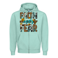 Faith Over Fear Zipper Hoodie | Teevron
