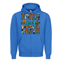 True Royal faith over fear Zipper Hoodie - OliviaCreatesArt