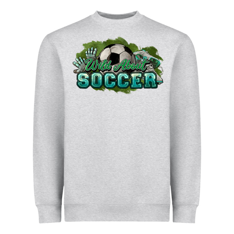 Wild About Soccer Heavyweight Sweatshirt by HowdyJamesFarm | Teevron