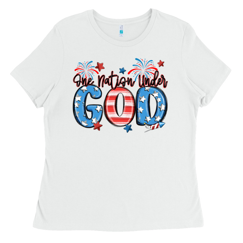 One Nation Under God Ladies Tee by MaliasSmallBusiness | Teevron