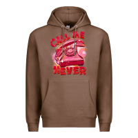 Chestnut Call me never Premium Hoodie - FaDigitalArtStudio