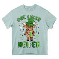 Arona one lucky heifer Heavy Core Tee - MaliasSmallBusiness