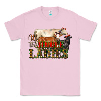 Bubblegum Pink all the jingle ladies christmas cows Classic Tee - LillyAllenDesigns