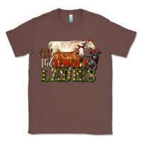 Chestnut all the jingle ladies christmas cows Classic Tee - LillyAllenDesigns